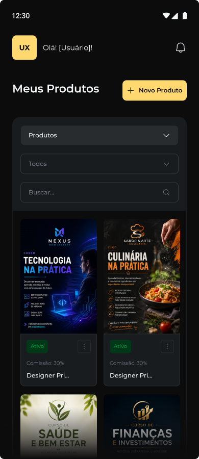 Produtos do produtor, mobile
