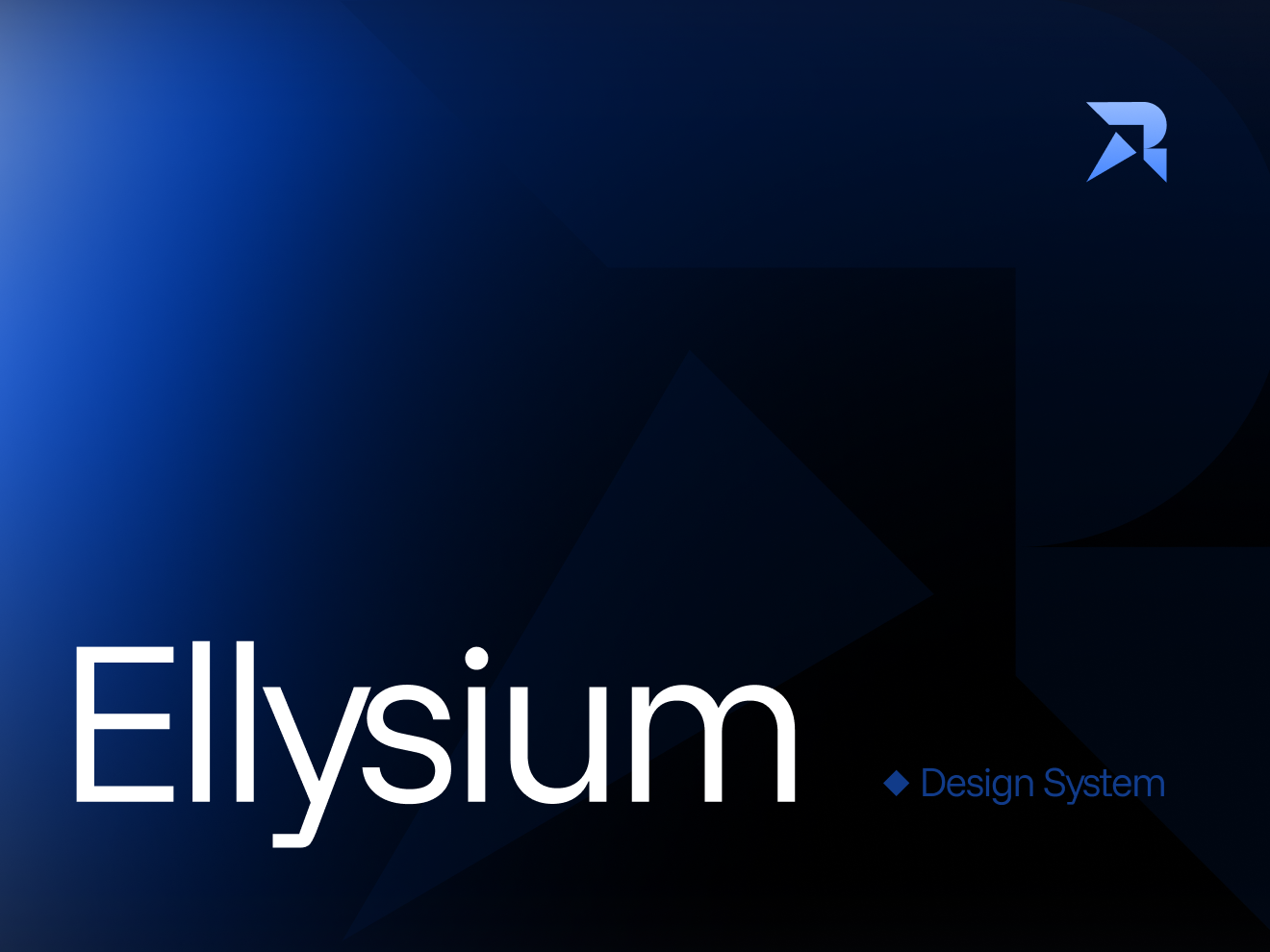 Capa do projeto Ellysium, design system da Revon