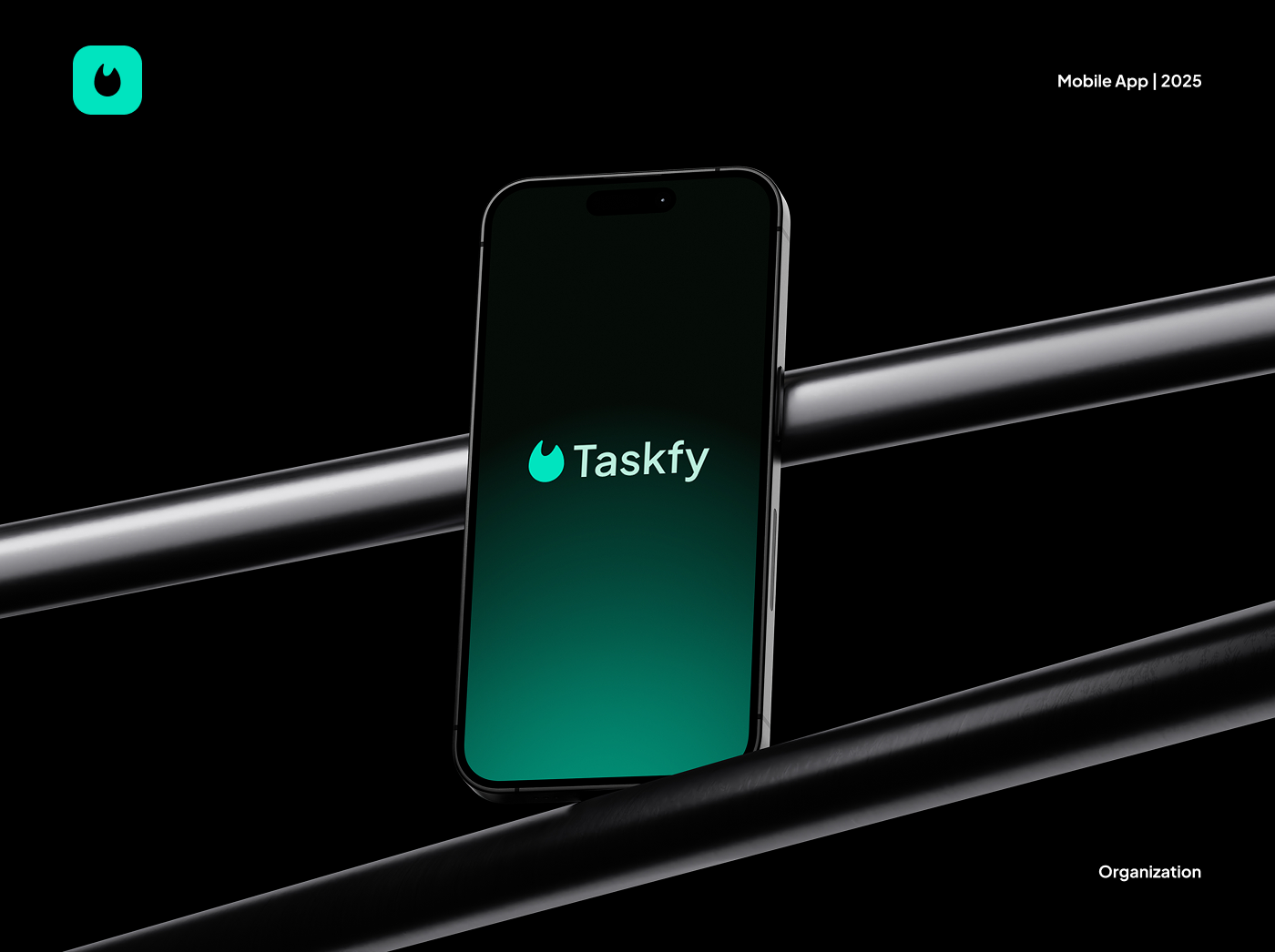 Mockup de capa do aplicativo Taskfy